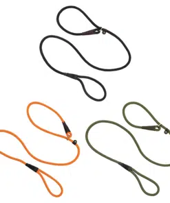 Jack Pyke Dog sliplijnen van 10mm nylon in de kleuren oranje, zwart en olijfgroen