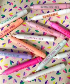 Kaarsen met leuke teksten