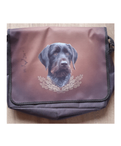 Tas groot draadhaar,wildzone, draad haar, dummy , duitse staande draadhaar tas, honden training, honden sport, schoudertas, natuur, laptop tas, tas van wildzone, natuur, jacht, jagen, cadeau, jacht geschenk, honden proeven,voor hem, voor haar, tas kopen