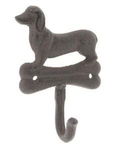 Wandhaak Hond, hondenliefhebber, haakje voor de honden riem, ophang haakje, metalen ophang haak, landelijk wonen