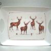 Dienblad Hert, dienblad, hert, melamine, camping, geharo, wit dienblad, dienblad met dieren, cadeau