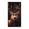 Luxe handdoek met wildprint biologisch katoen 600 gram hotelkwaliteit Veertjeskadoshop