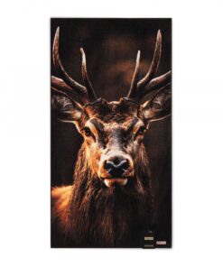 Luxe handdoek met wildprint biologisch katoen 600 gram hotelkwaliteit Veertjeskadoshop