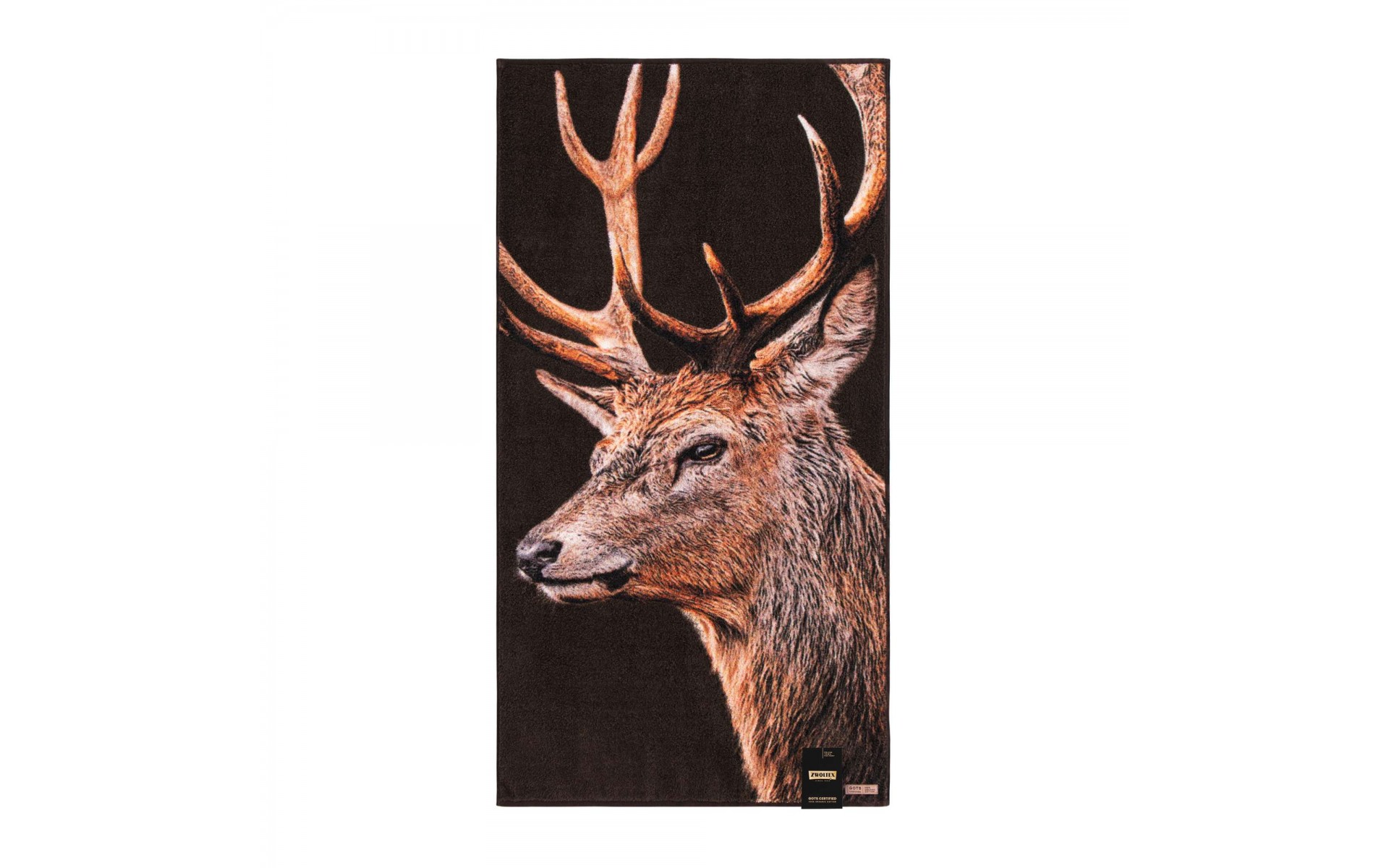 Luxe handdoeken wildprint met all-over print van een hert Ultrasoft