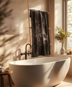 Luxe handdoek met Wildprint – 100% Biologisch Katoen (600 g/m²) - Afbeelding 4