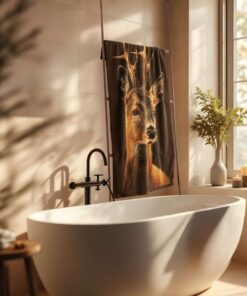 Luxe handdoek met Wildprint – 100% Biologisch Katoen (600 g/m²) - Afbeelding 7