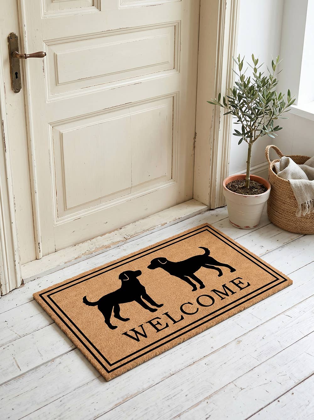 Deurmat Hond Bruin Kokos - 75x45 cm - Afbeelding 2